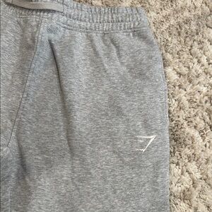 Gymshark Gray Sweatpants with White Logo
